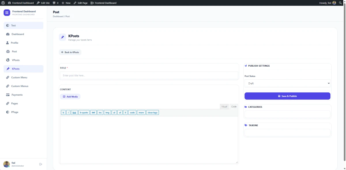 Create Categories, Tags & Custom Filters with Multi-Post Binding